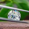 Antique 1.90 CT Half Moon Cut Loose Moissanite Best Pair for Three Stone Ring