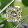 8.67 CT Cushion Cut Light Yellow Loose Moissanite for Engagement Ring