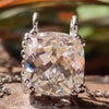 6.70 CT Cushion Divine Cut Valentine's Day Gift Moissanite Pendant