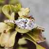 East To West Marquise Cut Moissanite Ring 1.8 TCW