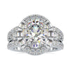 Antique 6.43 TW Oval Cut Moissanite Delicate Vintage Style Engagement Ring