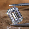 Emerald Cut Lab Grown Diamond, 2.01 CT E/VS Lab Created Diamond for Custom Engagement Ring