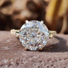 Unique Vintage Style 7.57 TW Jubilee Cut Micro Pave Moissanite Ring