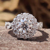 2.16 TW Round Cut Infinity Twisted Pave Shank Moissanite Wedding Ring