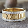 1.30 MM  Round Cut Colourless Moissanite Personalised Wedding Band