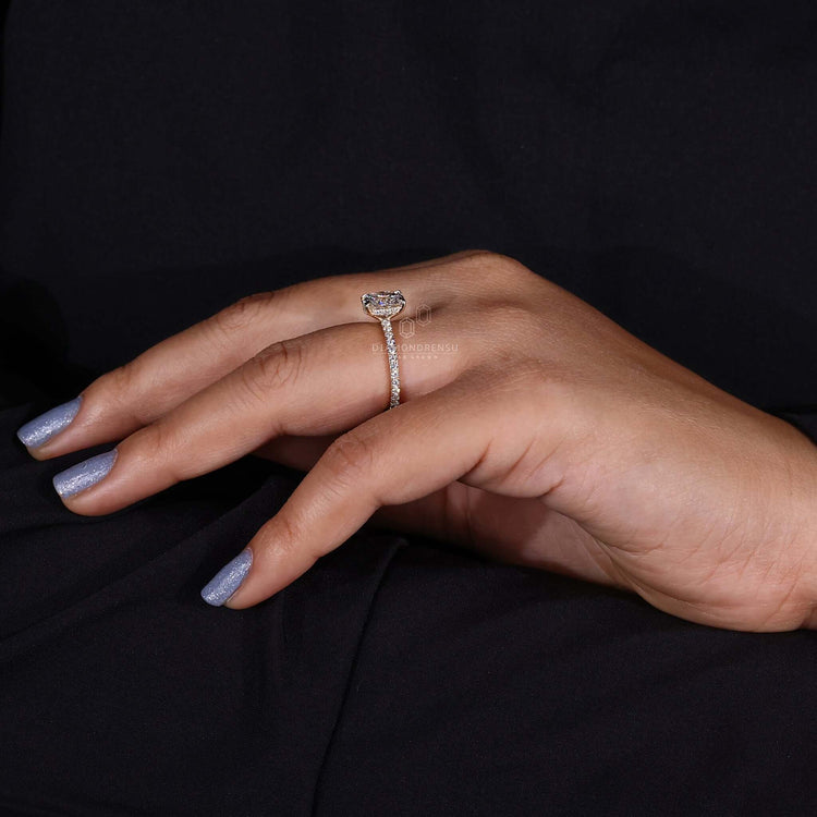 lab created diamond rings