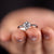 Lab Diamond Ring, 1.01 CT Round Brilliant Cut E/VVS Diamond Solitaire Engagement Ring, Knife Edge Ring