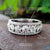 3.02 TCW Round Brilliant Cut Triple Row Eternity Moissanite Wedding Band