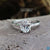 moissanite solitaire ring