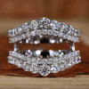 Round Lab Grown Diamond Wrap for Engagement Ring