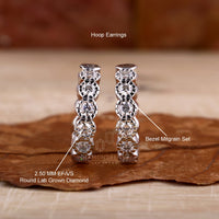 certified diamond earrings