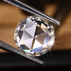 Round Rose Cut Lab Created Diamond for Custom Engagement Ring