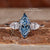 IGI Certified Marquise Lab Grown Diamond Three Stones Engagement Ring