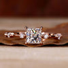 Princess Cut Lab-Grown Diamond Distance Pavé Ring 0.5 - 2 CT