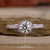 lab created diamond halo engagement ring