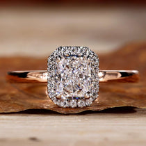 radiant cut diamond engagement ring