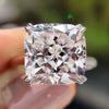 Cushion Rensu Cut Moissanite Hidden Halo Ring 6.6 CT