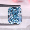 2.02 CT Radiant Cut Fancy Blue Lab Created Diamond for Engagement Ring