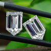 Fancy 2.50 TW Bullet Cut Colorless Loose Moissanite, Best Pair Moissanite