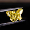 Antique Butterfly Cut Yellow Moissanite