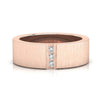 1.40 MM Round Cut Three Stones Unique Men's Wedding Ring