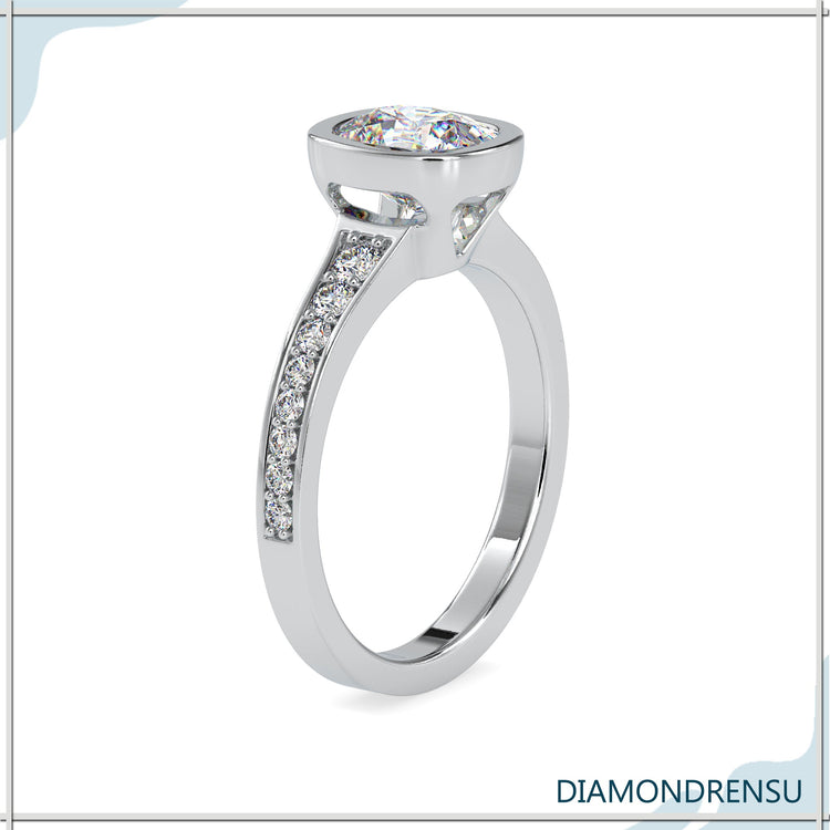 affordable moissanite engagement rings - diamondrensu