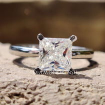 princess cut moissanite - diamondrensu