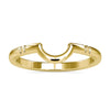 Classic C-shaped Contoured Curved Comfort-fit Wedding Band