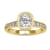 Dazzling 2.03 TCW Cushion Cut Channel Set Lovely Moissanite Wedding Ring