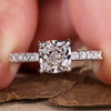 Cushion Cut Lab Grown Diamond Ring, 1.51 CT D/VVS2 Lab Created Diamond Wedding Ring, Engagement Ring