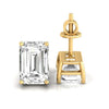 1.50 TCW Emerald Cut Moissanite Stud Earrings, Wedding Earrings