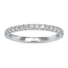 1.70 MM Round Brilliant Cut Half Eternity Moissanite Wedding Band