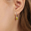 1.72 TCW Oval Cut Yellow Lab-Grown Diamond Dangle and Drop Earrings