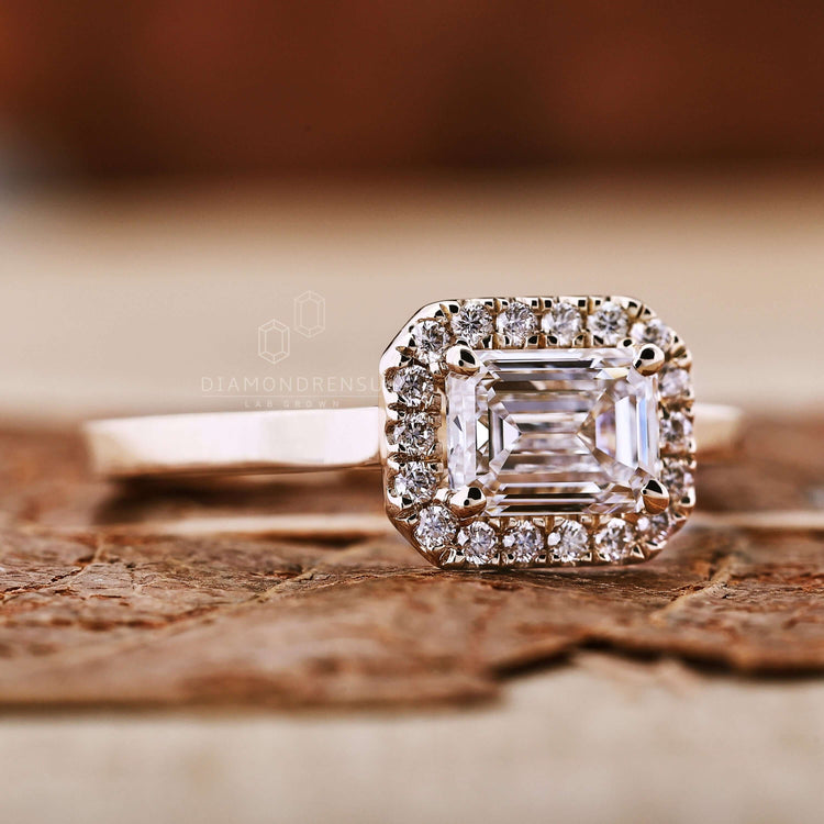 lab created diamond ring