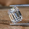 1.70 CT Emerald Cut Lab Grown Diamond, D/VVS Loose Lab Created Diamond for Custom Engagement Ring