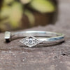 Marquise Cut Open Gap Outline Wedding Band