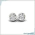 1.97 TCW Round Cut Colorless Moissanite Bezel Set Moissanite Stud Earrings