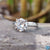 moissanite solitaire ring - diamondrensu