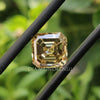 1.84 CT Asscher Step Cut Champagne VVS Loose Moissanite for Engagement Ring