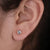 princess diamond stud earrings - diamondrensu