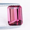 Natural Tourmaline Gemstone, 1.71 CT Emerald Cut October Birthstone for Engagement Ring