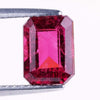 1.89 CT Emerald Cut Natural Tourmaline, October Month Gemstone for Jewelry