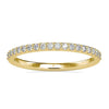 0.19 TCW Round Cut Colorless Moissanite Half Eternity Wedding Band