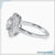 Unique 1.32 TCW Round Moissanite Art Deco Vintage Style Engagement Ring