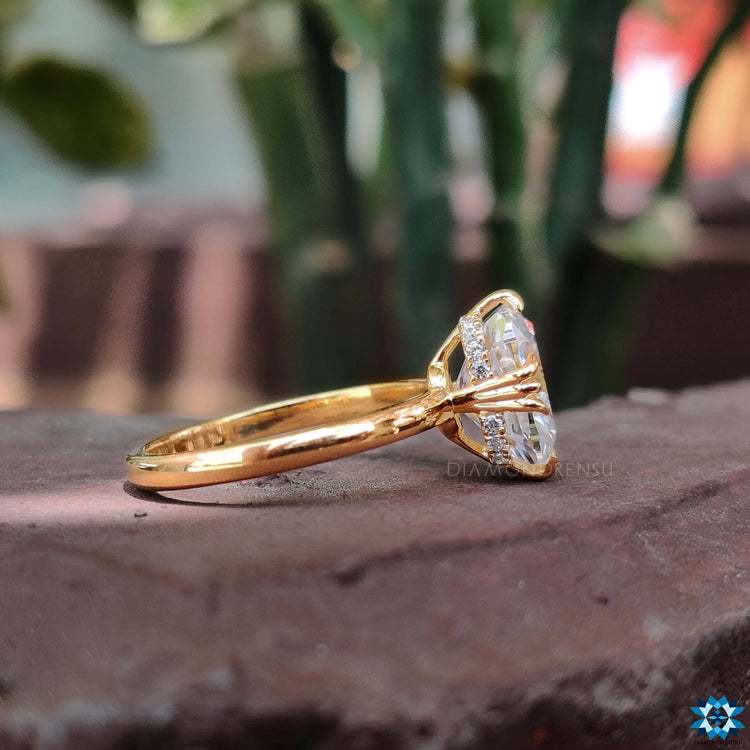 moissanite engagement ring