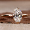Oval Cut Lab-Grown Diamond Solitaire Ring 1 - 2 CT