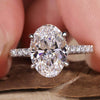 Oval Engagement Ring, Lab Grown Diamond Ring, Oval Diamond Ring