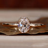 Oval Cut Lab-Grown Diamond Triple Prong Set Solitaire Ring 0.72 CT