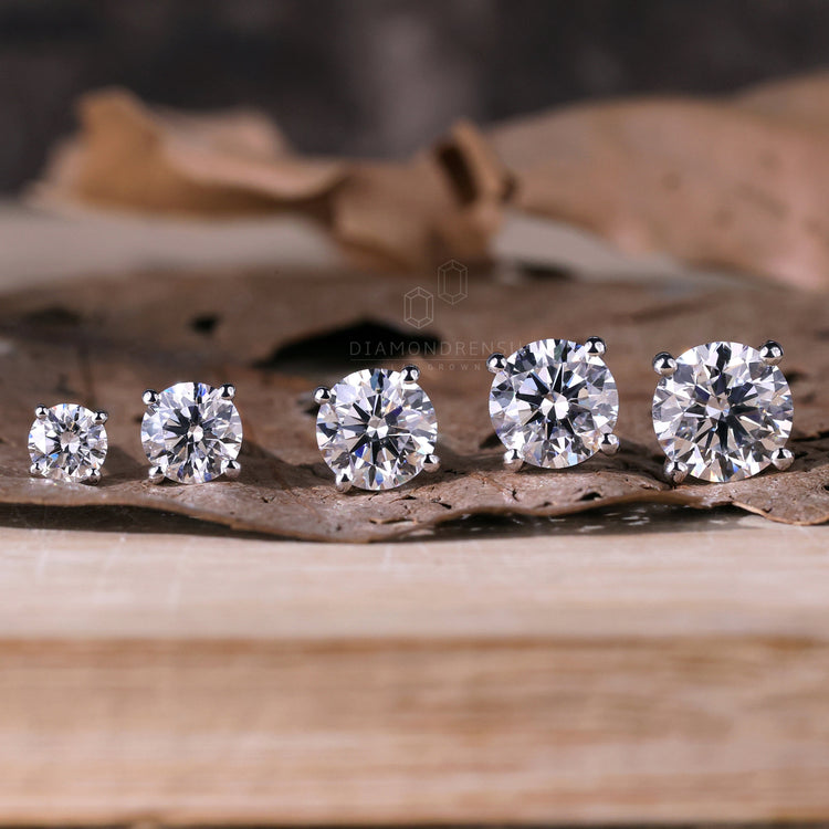 Round Brilliant Lab-Grown Diamond Stud Earrings 0.5 - 2.7 TCW