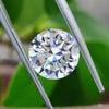 2.42 CT Round Hearts and Arrows Cut Colorless Loose Moissanite